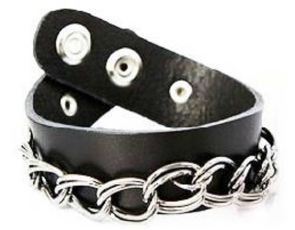 leather chain bracelet