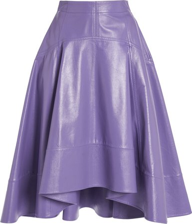Bottega Veneta Shiny Leather Skirt