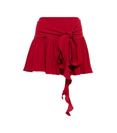 Blumarine - Front-tie miniskirt | Mytheresa