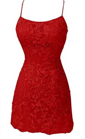 Homecoming Dress Lace Cocktail Party Dresses Mermaid Bridesmaid Dress Short Homecoming Dresses at Amazon Women’s Clothing store