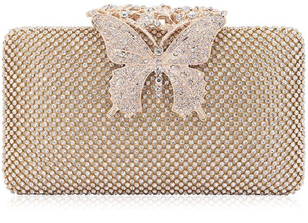 Butterfly Clasp Evening Clutch