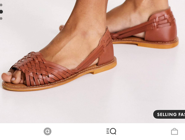 ASOS brown sandals