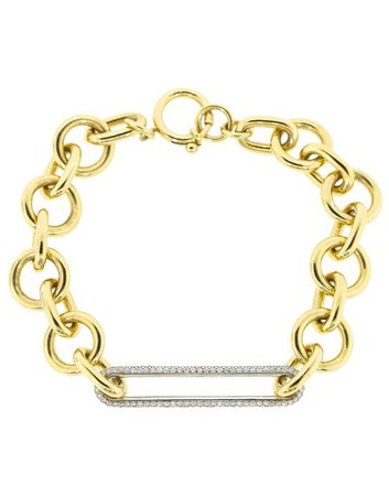 Pave Diamond Oversized Clip Bracelet