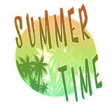 Summer Time Illustration, Background. Fun Quote. Vintage Fashion The Best Poster. Handwritten Banner, Logo Or Label. Colorful. Stock Illustration - Illustration of concept, background: 99110615