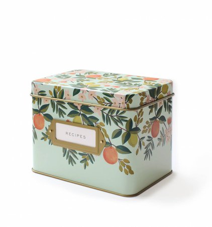 Citrus Floral Recipe Box by RIFLE PAPER Co. | Imported