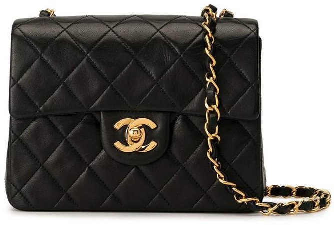 Pre-Owned diamond quilted chain shoulder bag