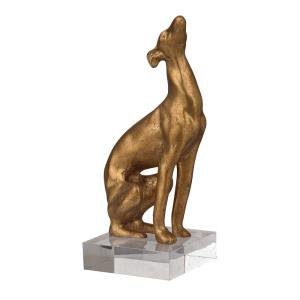 Crystal Art Gallery White Resin Abstract Dog Sculpture-76521WEB - The Home Depot