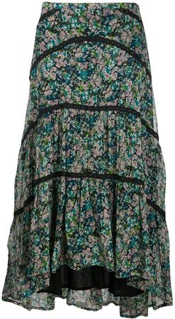 Cecilie Copenhagen Gaby floral print midi skirt
