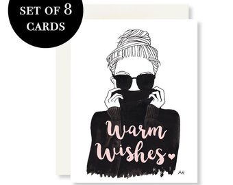 Christmas Card / Fashion Christmas Card / Holiday Card for | Etsy