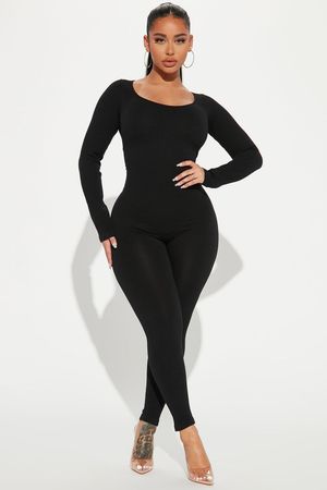 Serena Seamless Jumpsuit - Black | Fashion Nova, Jumpsuits | Fashion Nova