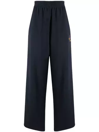 Martine Rose logo-embroidered wide-leg Track Pants - Farfetch