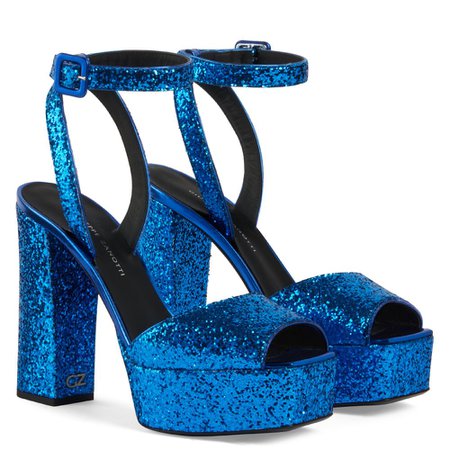 *clipped by @luci-her* NEW BETTY - Sandals - Blue | Giuseppe Zanotti - USA