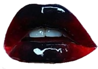Black-Red Ombre Glossy Lips