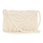 a.n.a Sandy Crochet Shoulder Bag, Color: Cream - JCPenney