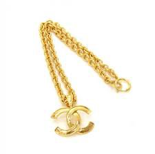 vintage gold Chanel necklace - Google Search