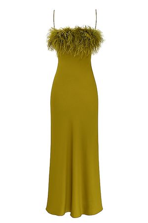 Clothing : Maxi Dresses : 'Renee' Chartreuse Maxi Dress