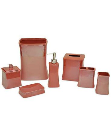 Jessica Simpson Kensley Spice Coral Bath Accessories, Created for Macy's - Bathroom Accessories - Bed & Bath - Macy's
