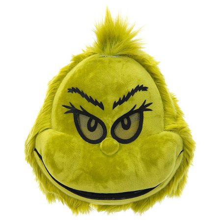 Dr. Seuss Plush Grinch Mask with Moving Mouth | Party City