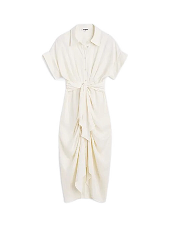 white ivory ruched dress dresses