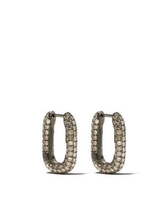 ShopSelim Mouzannar diamond Link earrings with Express Delivery - Farfetch