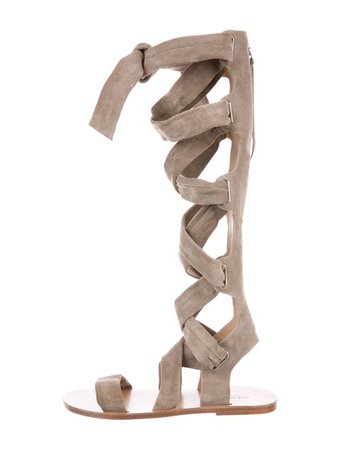 Rag & Bone Gladiator Suede Sandals - Shoes - WRAGB137664 | The RealReal