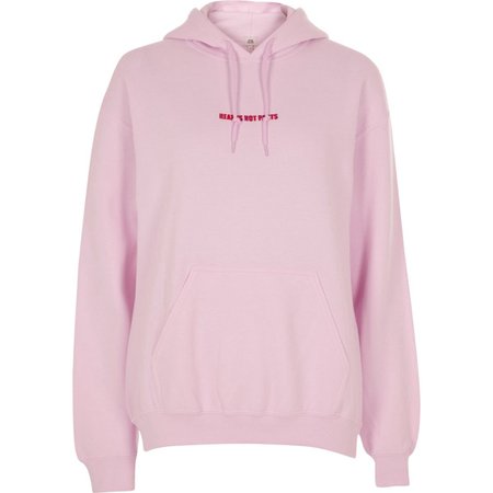 Pink Pride 'hearts not parts' print hoodie - Hoodies / Sweatshirts - Tops - women