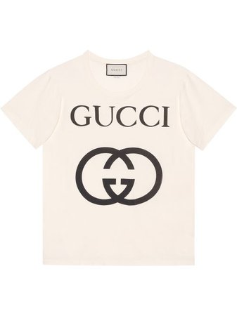 Shop Gucci Oversize T-shirt with Interlocking G with Express Delivery - FARFETCH