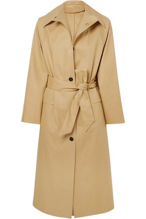 Kassl Editions | Belted cotton-blend canvas trench coat | NET-A-PORTER.COM