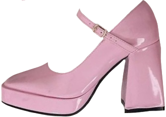 pink mary jane heel