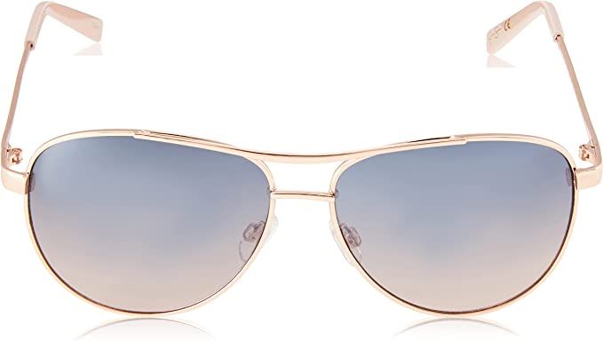 Amazon.com: Jessica Simpson Pilot J106 Iconic UV Protective Metal Aviator Sunglasses. Glam Gifts for Women Worn All Year, 59 mm, Rose Gold : Clothing, Shoes & Jewelry