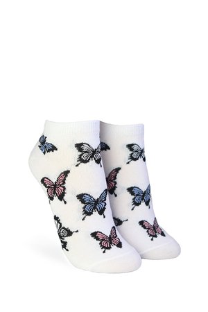 Butterfly Graphic Ankle Socks | Forever 21