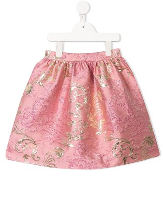 Shop pink Dolce & Gabbana Kids floral print skirt with Express Delivery - Farfetch