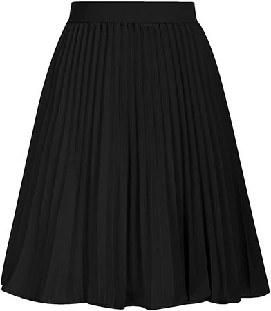 A-Line Swing Skirt Women's Casual Short Pleated Skirt Pink Size L at Amazon Women’s Clothing store