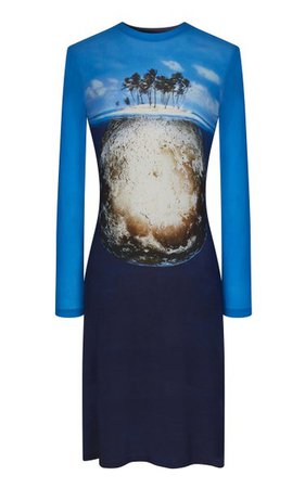 Printed Stretch-Jersey Midi T-Shirt Dress By Paco Rabanne | Moda Operandi