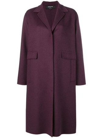 Purple Rochas Single Breasted Coat | Farfetch.com