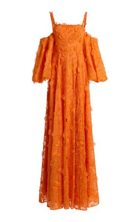 Emanuela Convertible Floral-Appliqued Silk Gown By Erdem | Moda Operandi