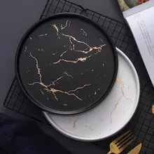 Best Gold Marble Glazes Ceramic Party Tableware Set Porcelain Breakfast Plates Dishes Noodle Bowl Coffee Mug Cup For Decoration-in Dishes & Plates from Home & Garden on Aliexpress.com | Alibaba Group