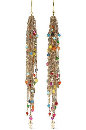 Arsella gold-tone beaded earrings | ROSANTICA | Sale up to 70% off | THE OUTNET