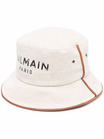 Balmain logo-print Bucket Hat - Farfetch