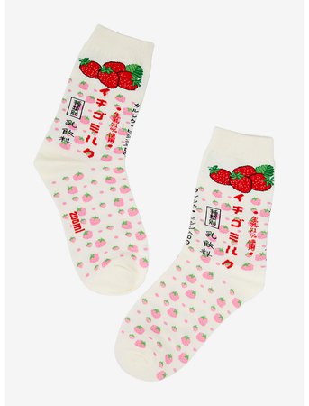 Strawberry Cluster Crew Socks