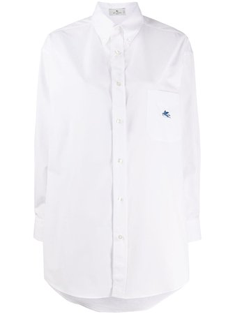 Etro long-line Cotton Shirt - Farfetch
