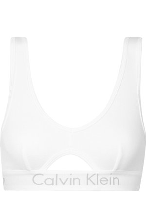 Calvin Klein Underwear | Cutout stretch-cotton soft-cup bra | NET-A-PORTER.COM