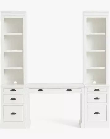 white desk with shelves - Google Search