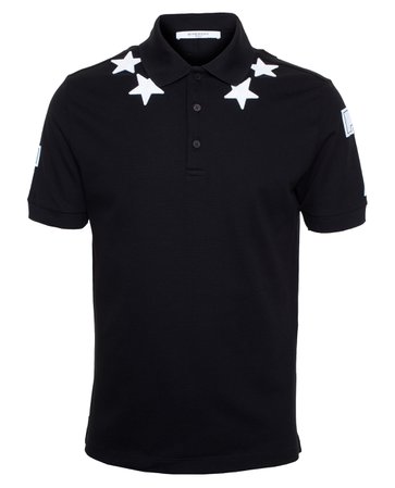 black and white givenchy polo shirt stars - Google Search