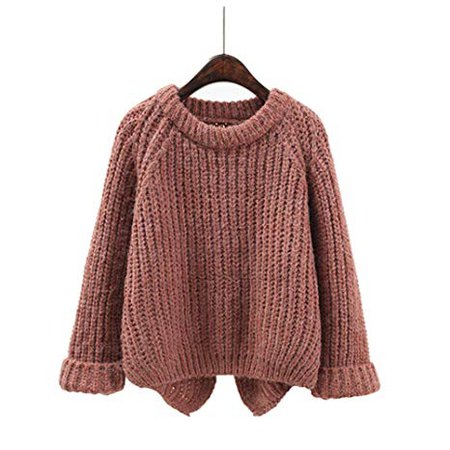 Women Jumper Sweater Crewneck Oversized Women Chunky Sweater Winter Autumn at Amazon Women’s Clothing store: