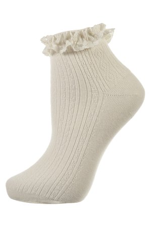 cream ankle socks