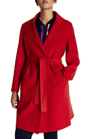Marina Rinaldi Tabor Belted Wool Blend Coat (Plus Size) | Nordstrom