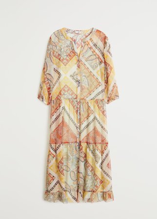 Paisley print dress - Women | Mango United Kingdom