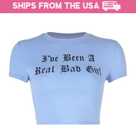 *clipped by @luci-her* "Real Bad Girl" Crop Top – The Littlest Gift Shop