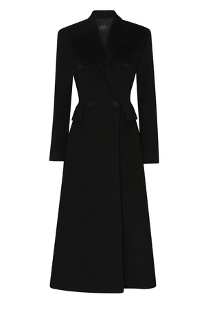 Lalage Beaumont Cashmere/Wool Coat in Black - Dulcima